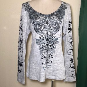 Embroidered long sleeve